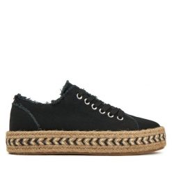 Espadryle DeeZee. Czarne espadryle DeeZee, bez wzorów, bez obcasa. Za 99.99 zł.