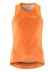 Craft Top kolarski "Core Endur Sing" w kolorze pomarańczowym rozmiar: M. Pomarańczowe topy Craft, m, bez wzorów, bez kołnierzyka, bez ramiączek. Za 104.99 zł.