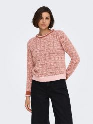 JDY Sweter w kolorze łososiowym rozmiar: S. Pomarańczowe swetry JDY, s, bez wzorów, bez ramiączek. Za 144.95 zł.