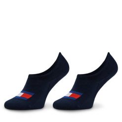 Skarpety stopki unisex Tommy Hilfiger. Niebieskie skarpetki Tommy Hilfiger, bez wzorów. Za 59.99 zł.