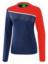Erima Koszulka sportowa "5-C" w kolorze granatowo-czerwonym rozmiar: 42. Niebieskie t-shirty sportowe Erima, bez wzorów, z materiału, bez ramiączek, outdoorowe. Za 70.41 zł.