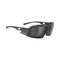 Okulary RUDY PROJECT AGENT Q - Smoke Black. Czarne okulary przeciwsłoneczne Rudy Project, bez wzorów. Za 980.00 zł.