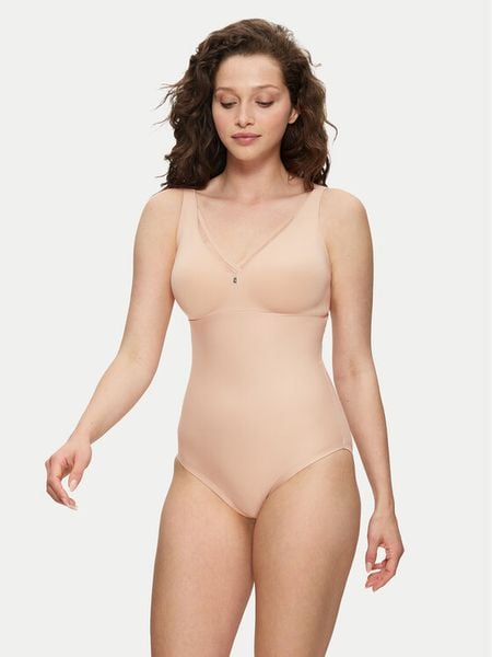 Triumph Body True Shape Sensation 10210630 Beżowy. Brązowe body i gorsety Triumph, bez wzorów, z syntetyku, bez ramiączek. Za 287.20 zł.