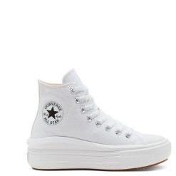 Trampki damskie Converse Chuck Taylor All Star Move Platform Hi. Białe trampki Converse, bez wzorów, z materiału, eleganckie, bez zapięcia. Za 259.99 zł.