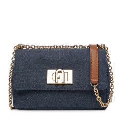 Torebka Furla. Niebieskie kopertówki Furla, bez wzorów, wizytowe, bez dodatków. Za 1,529.00 zł.