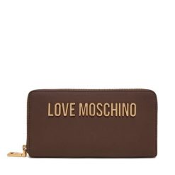Portfel LOVE MOSCHINO. Brązowe portfele Love Moschino, bez wzorów. Za 299.99 zł.