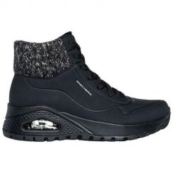 Buty do chodzenia damskie Skechers Uno Rugged Darling. Czarne buty sportowe lifestyle Skechers, bez wzorów, z materiału, sportowe, za kostkę, bez zapięcia. Za 399.99 zł.