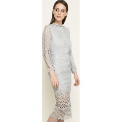 Missguided - Sukienka. Szare sukienki Missguided, na co dzień, bez wzorów, z materiału, casualowe, bez kołnierzyka, bez ramiączek, maxi, proste. W wyprzedaży za 159.90 zł.