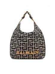 Balmain Torebka DN0BT929TJQX Czarny. Czarne shopper bag Balmain, bez wzorów, z materiału, bez dodatków. Za 8,119.00 zł.