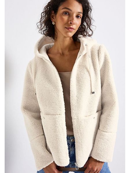 Street One Kurtka pluszowa w kolorze kremowym rozmiar: 34. Brązowe kurtki Street One, bez wzorów, street, bez kaptura. Za 196.70 zł.
