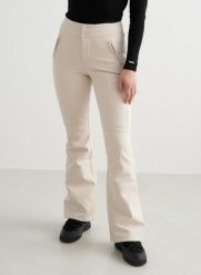Damskie spodnie softshellowe z polarem, hydrofobowe Stretch kawa z mlekiem. Białe spodnie narciarskie AIM'N, bez wzorów, z elastanu, narciarskie. Za 814.00 zł.