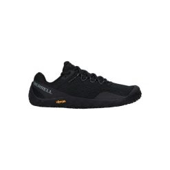 Buty damskie Merrell Vapor Glove 6. Czarne buty do biegania Merrell, bez wzorów, bez zapięcia, do biegania. Za 489.35 zł.