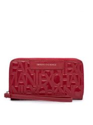 Armani Exchange Portfel XW001606 AF17290 U5081 Czerwony. Czerwone portfele Armani Exchange, bez wzorów, ze skóry. Za 379.99 zł.