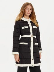 Marciano Guess Kurtka puchowa Cecilia 4BGL47 7127A Czarny Regular Fit. Czarne kurtki Marciano Guess, z aplikacjami, z puchu, bez kaptura. Za 659.99 zł.
