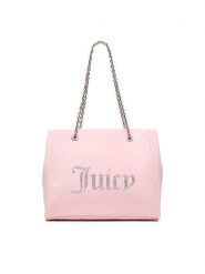 Juicy Couture Torebka CEO-BIJXT8935WPO Różowy. Czerwone shopper bag Juicy Couture, bez wzorów, z materiału, bez dodatków. Za 399.99 zł.