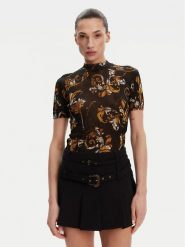 Versace Jeans Couture Sweter 78HAFM07 Czarny Slim Fit. Czarne swetry Versace Jeans Couture, m, bez wzorów, z jeansu, bez ramiączek. Za 689.99 zł.