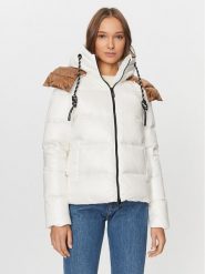 Deha Kurtka puchowa D93582 Écru Regular Fit. Kurtki Deha, xs, bez wzorów, z puchu, bez kaptura. Za 799.99 zł.