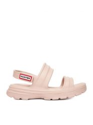 Hunter Sandały HUN8761 Różowy. Czerwone sandały Hunter, bez wzorów, z syntetyku, bez obcasa, na płaskiej podeszwie, bez zapięcia. Za 139.99 zł.