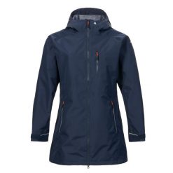 Długa wodoodporna kurtka damska Musto Sardinia. Niebieskie kurtki Musto, bez wzorów, sportowe, bez kaptura. Za 820.50 zł.