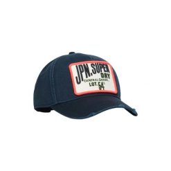 Czapka z daszkiem z logo Superdry. Niebieskie czapki z daszkiem Superdry, bez wzorów. Za 151.10 zł.