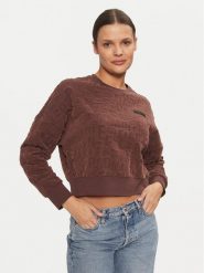 EA7 Emporio Armani Bluza 7W000002 AF10195 UA006 Brązowy Relaxed Fit. Brązowe bluzy EA7 Emporio Armani, s, bez wzorów, z bawełny, bez kaptura. Za 339.99 zł.