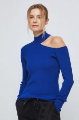 Medicine sweter damski kolor fioletowy lekki z półgolfem. Fioletowe swetry MEDICINE, l, bez wzorów, z materiału, bez ramiączek. Za 119.90 zł.