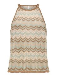ONLY Top w kolorze beżowym rozmiar: XS. Brązowe topy ONLY, xs, bez wzorów, bez kołnierzyka, bez ramiączek. Za 77.95 zł.