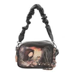 Brązowa Zgrabna Torebka Damska Anekke Premium. Brązowe torebki klasyczne Anekke, bez wzorów, z materiału, eleganckie, bez dodatków. Za 299.00 zł.