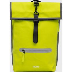 Rains plecak 14030 Rolltop Rucksack Reflective kolor zielony duży gładki. Zielone plecaki Rains, bez wzorów, do ręki, bez dodatków. W wyprzedaży za 339.99 zł.