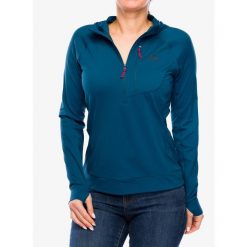 Bluza wspinaczkowa damska Mountain Equipment Aiguille Hooded Top. Niebieskie bluzy MOUNTAIN EQUIPMENT, l, bez wzorów, bez ramiączek, bez kaptura. Za 308.99 zł.