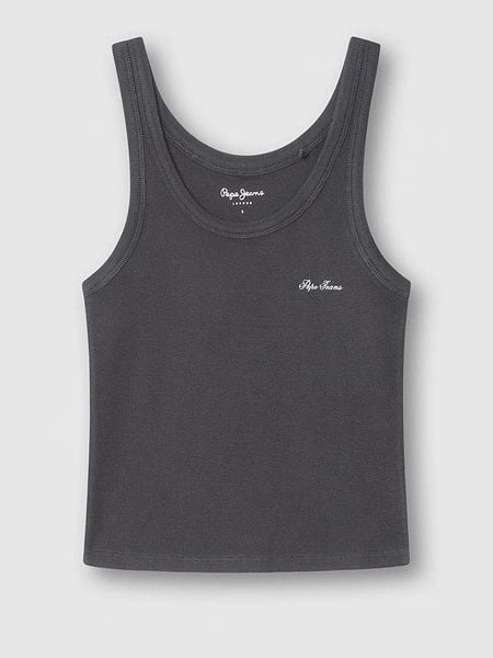 Pepe Jeans Top w kolorze czarnym rozmiar: XS. Czarne topy Pepe Jeans, xs, bez wzorów, z jeansu, bez kołnierzyka, bez ramiączek. Za 43.68 zł.