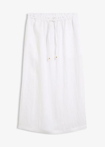Spódnica maxi z mieszanki wiskozy. Białe spódnice bonprix, bez wzorów, z wiskozy, maxi. Za 54.99 zł.