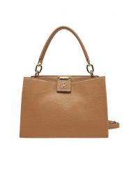 Tommy Hilfiger Torebka Th Her Mini Tote AW0AW17190 Brązowy. Brązowe torebki klasyczne Tommy Hilfiger, bez wzorów, ze skóry, bez dodatków. Za 379.99 zł.