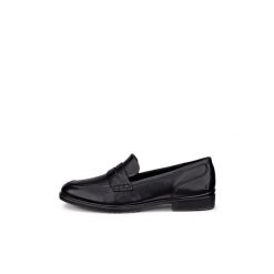 Damskie mokasyny Ecco Dress Classic 15. Czarne mokasyny ECCO, bez wzorów, z mikrofibry. Za 537.50 zł.