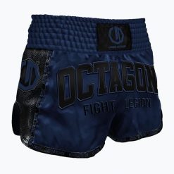 Spodenki treningowe Octagon Kickboxing/Muay Thai Legion Fight Legion Premium. Niebieskie szorty sportowe OCTAGON, bez wzorów, z materiału, na fitness i siłownię. Za 159.99 zł.