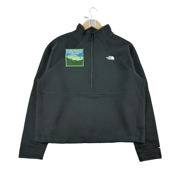 Second life - The North Face Sweter damski Dotknit Thermal 1/4 Zip - Jak nowy. Czarne swetry The North Face, l, bez wzorów, klasyczne, bez ramiączek. Za 149.06 zł.