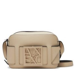 Torebka Armani Exchange. Brązowe listonoszki Armani Exchange, bez wzorów, bez dodatków. Za 559.99 zł.