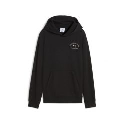 Młodzieżowa bluza z kapturem PUMA Class z grafiką PUMA Black. Czarna bluzy Puma, m, bez wzorów, z kapturem, do biegania. Za 229.00 zł.