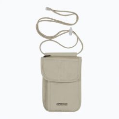 Saszetka American Tourister Rfid Security Neck. Brązowe nerki i saszetki American Tourister, bez wzorów, z materiału, bez dodatków. Za 39.99 zł.