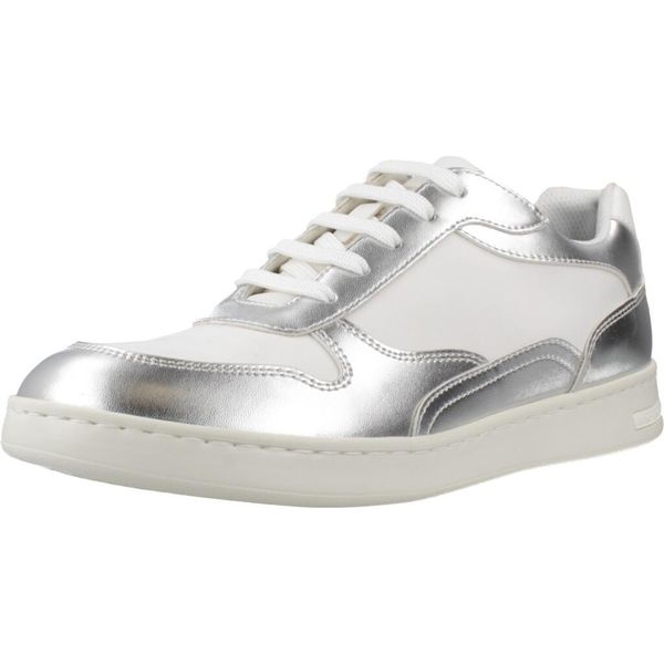 Buty GEOX D JAYSEN Srebrny. Szare buty trekkingowe Geox, bez wzorów, z syntetyku, bez zapięcia, trekkingowe. Za 265.99 zł.