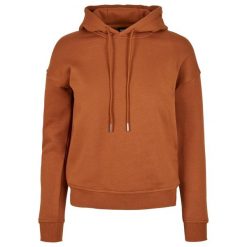Bluza Damska Z Kapturem. Brązowe bluzy Urban Classics, xs, bez wzorów, bez ramiączek, z kapturem. Za 122.99 zł.