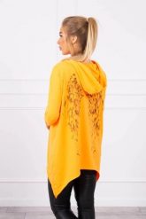 Bluza z nadrukiem skrzydeł pomarańczowy neon. Brązowe bluzy KESI, l, bez wzorów, z bawełny, bez ramiączek, z kapturem. Za 167.28 zł.