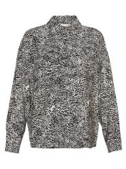 MOSS COPENHAGEN Koszula "Amabella" w kolorze czarno-kremowym rozmiar: S/M. Brązowe koszule Moss Copenhagen, m, bez wzorów, z wiskozy, bez kołnierzyka, bez ramiączek. Za 96.83 zł.