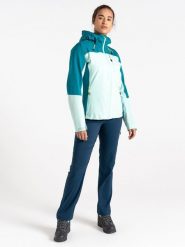 Dare 2b Kurtka przeciwdeszczowa "Torrek" w kolorze turkusowym rozmiar: 46. Niebieskie kurtki przeciwdeszczowe Dare 2b, m, bez wzorów, bez kaptura, outdoorowe. Za 217.99 zł.