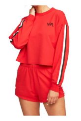 Bluza sportowa damska RVCA Ringside. Czerwone bluzy bez kaptura RVCA, l, bez wzorów, z materiału, bez kaptura. Za 138.49 zł.