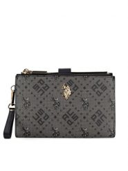 U.S. Polo Assn. Portfel BIUXT6224WVP Czarny. Czarne portfele U.S. Polo Assn., bez wzorów. Za 199.99 zł.