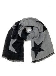 MILANO AMOUR Szal w kolorze czarno-szarym - 176 x 68 cm rozmiar: onesize. Czarne szaliki i kominy MILANO AMOUR, bez wzorów, z materiału. Za 152.98 zł.