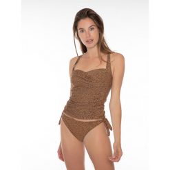 Tanakini damskie PROTEST MM FEMME 21 BCUP tankini top. Brązowe bikini Protest, bez wzorów. W wyprzedaży za 110.00 zł.