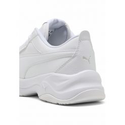 Damskie buty sportowe Cilia Mode PUMA White Silver Gray. Białe buty sportowe lifestyle Puma, bez wzorów, z materiału, bez zapięcia, trekkingowe. Za 279.00 zł.