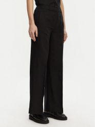 Calvin Klein Spodnie palazzo K20K208381 Czarny Wide Leg. Czarne spodnie materiałowe Calvin Klein, bez wzorów, z lyocellu. Za 379.99 zł.